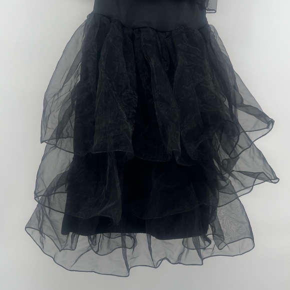 Spirit Halloween Wednesday Addams Costume Dress Black Layered Girl’s Size Small - Picture 4 of 7